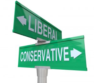 what is politics conservative or liberal