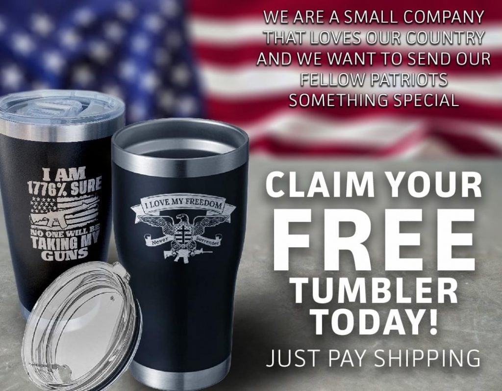 FREE 1776 Freedom Tumbler