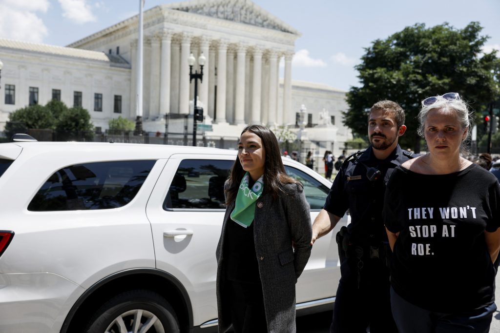 aoc handcuffed