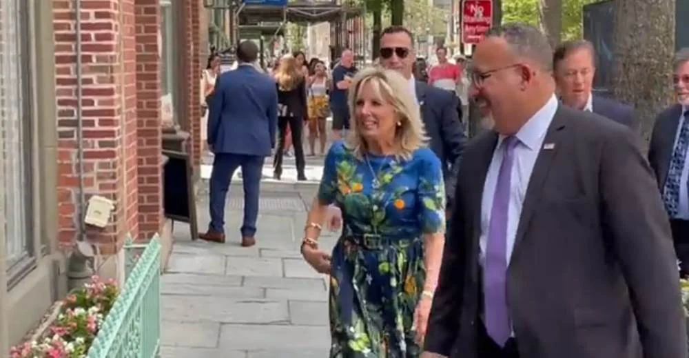 jill biden heckled