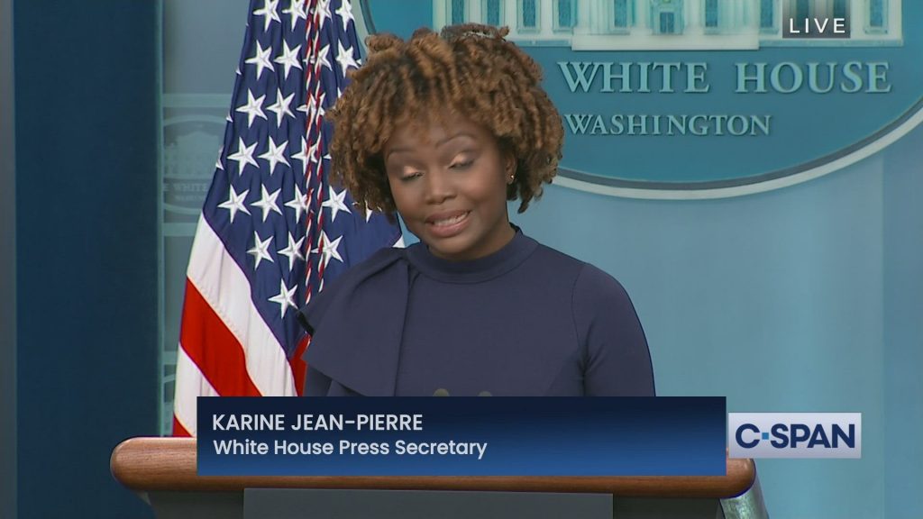 white house press secretary karine jean-pierre gas prices