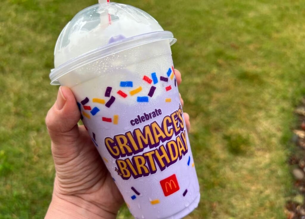 grimace shake mcdonald's