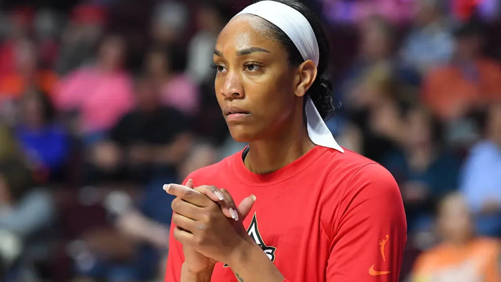 wnba star a'ja wilson biden