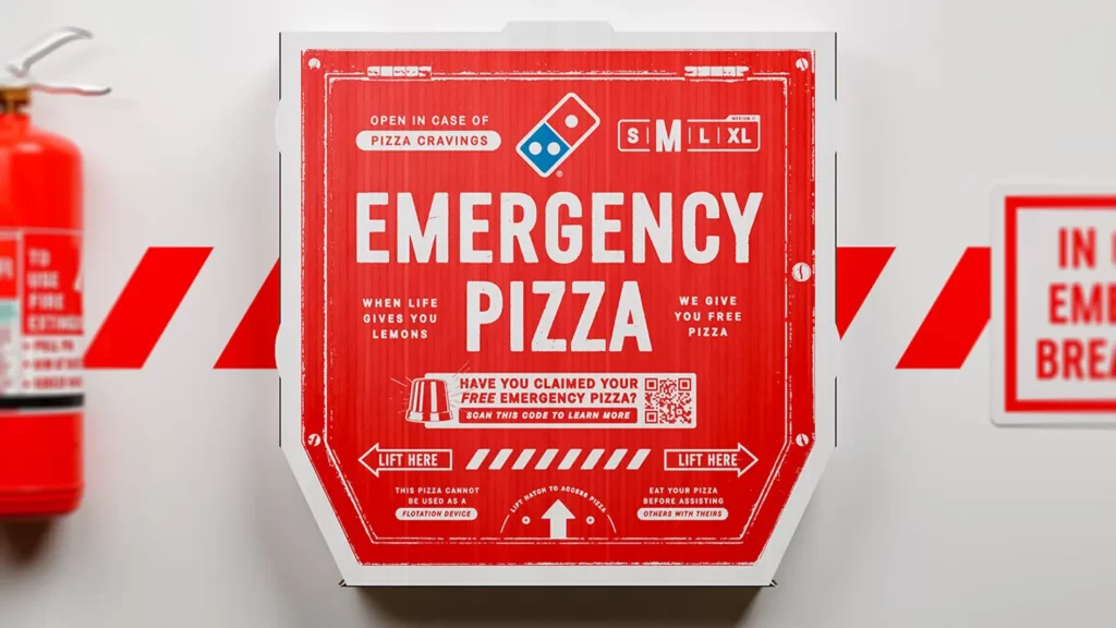 domino's pizza chain emergency pizza