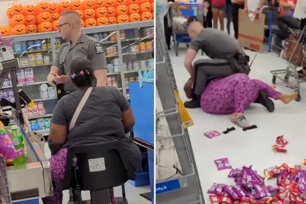 walmart motorized scooter cop