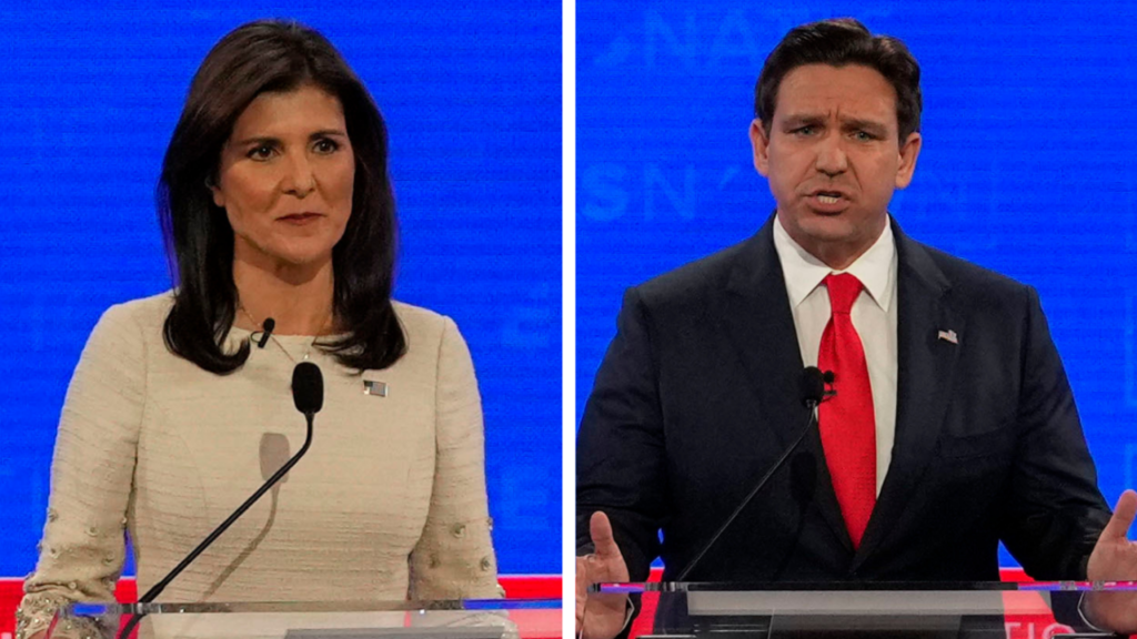 gop candidates ron desantis nikki haley