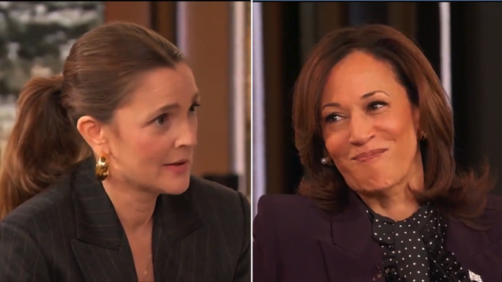 drew barrymore kamala harris
