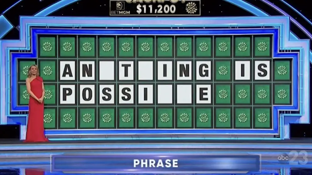wheel of fortune anything is possible
