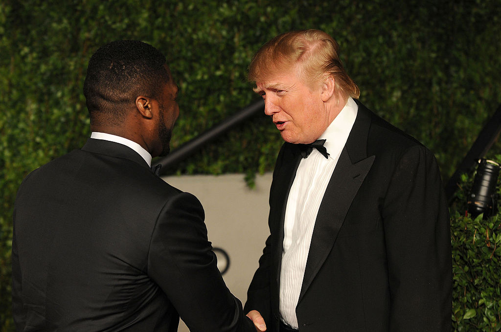rapper 50 cent with trump