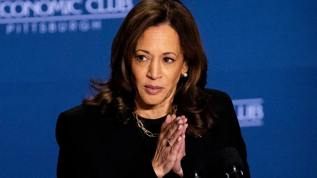 kamala harris kneeling