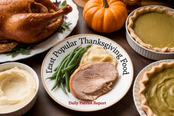 LEAST POPULAR THANKSGIVING FOOD