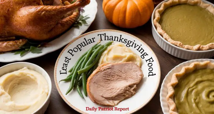 LEAST POPULAR THANKSGIVING FOOD