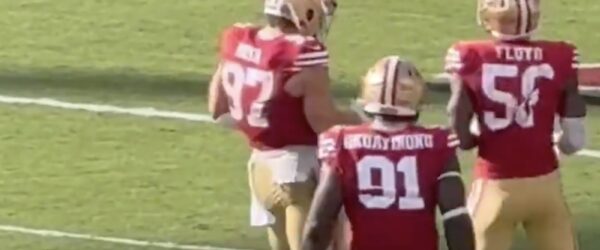 nick bosa trump dance