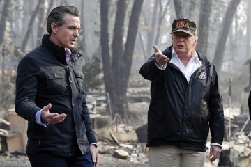 blue state governor gavin newsom and donald trump