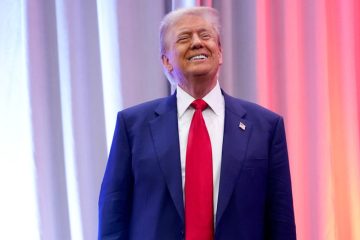 trump smiling