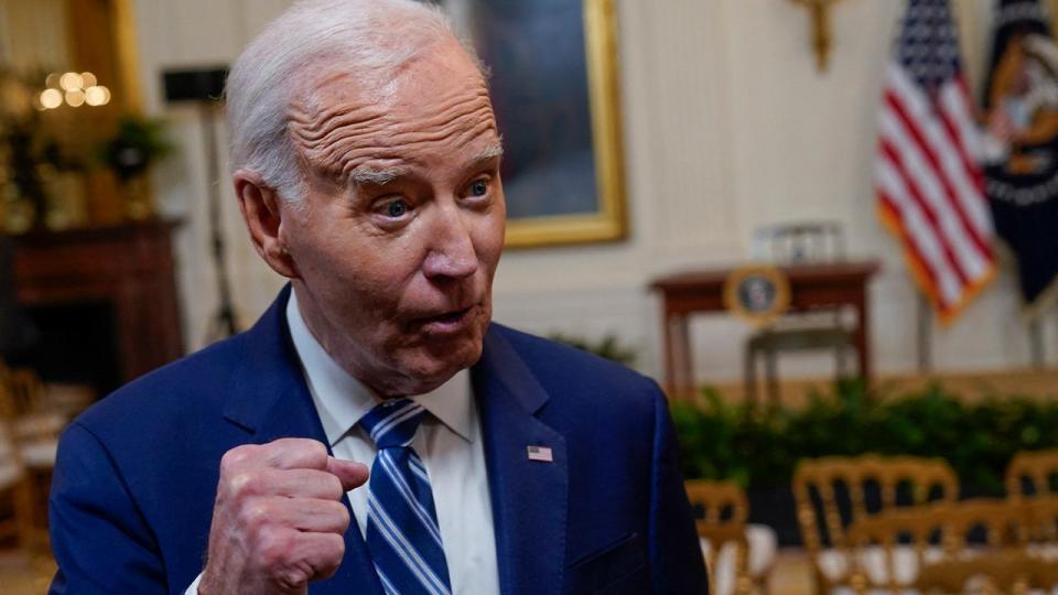 biden making a weird face
