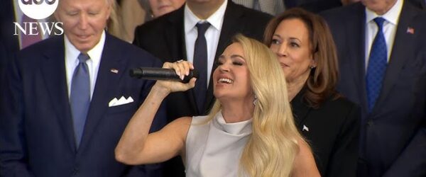 carrie underwood singing anthem at the inauguration