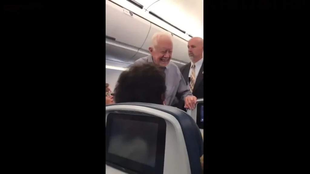 jimmy carter on delta airlines