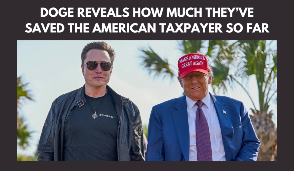 DOGE SAVED TAXPAYERS