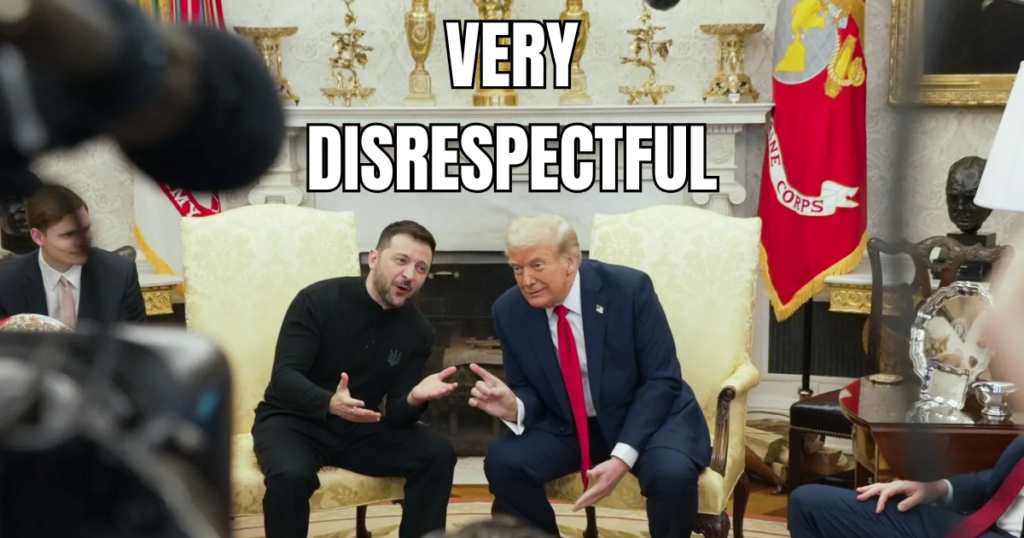 TRUMP ZELENSKYy VERY DISRESPECTFUL