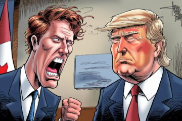 justin trudeau yelling at trump