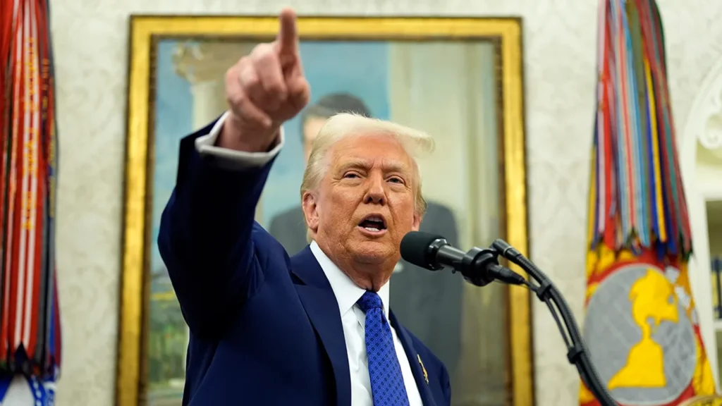 trump pointing