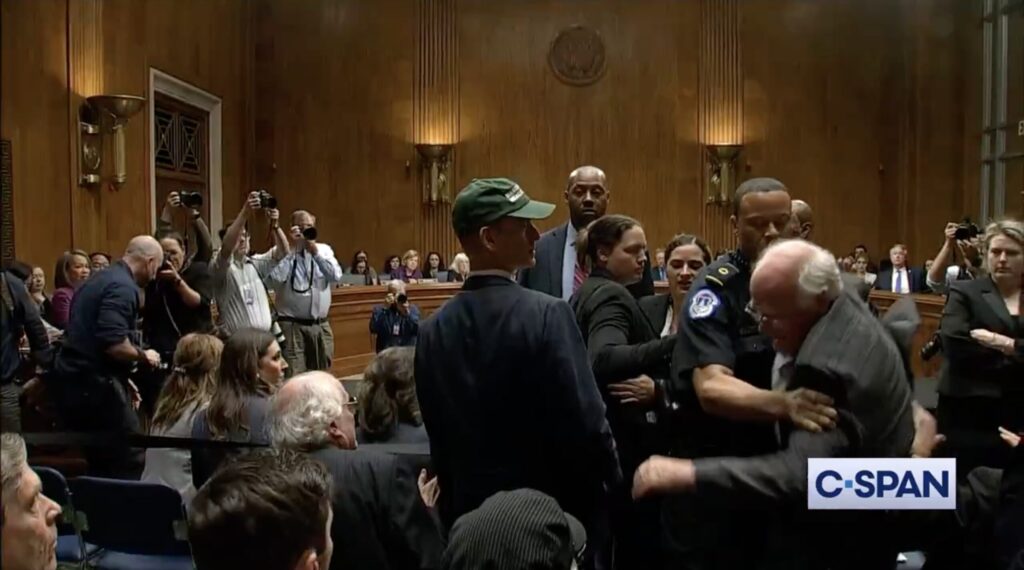 ben & jerry's ice cream owner protesting