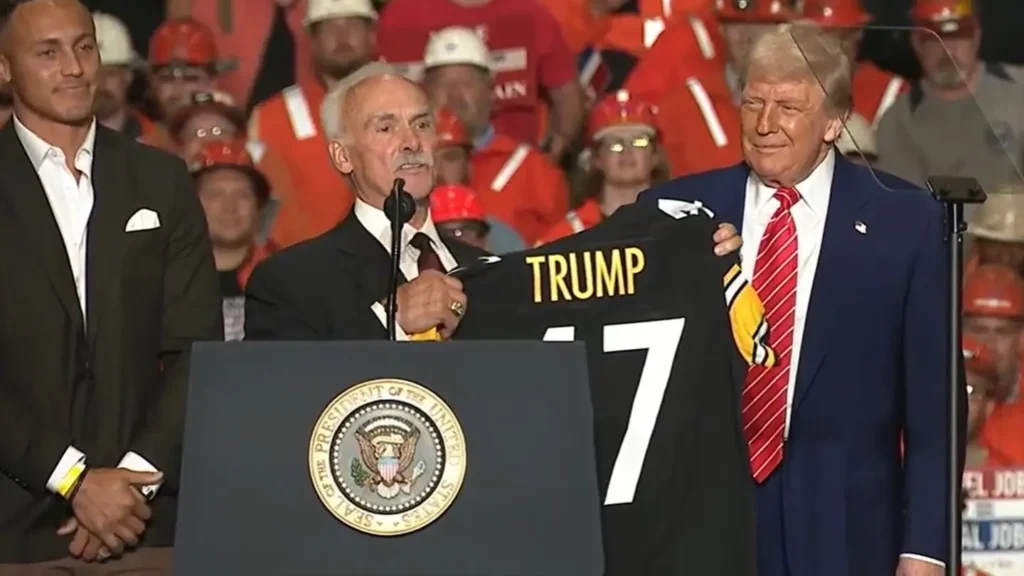 trump steelers jersey
