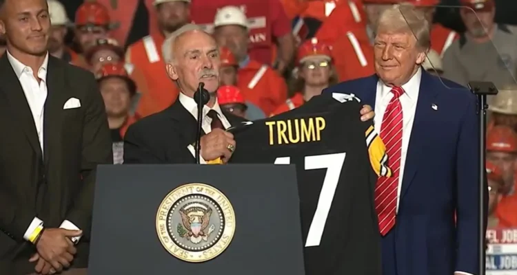 trump steelers jersey