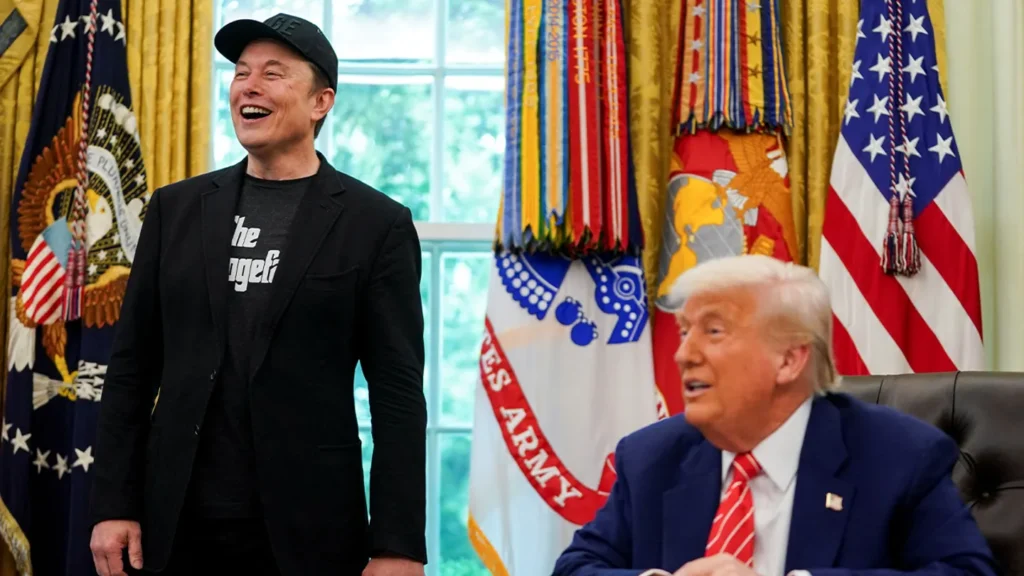 elon musk and president trump