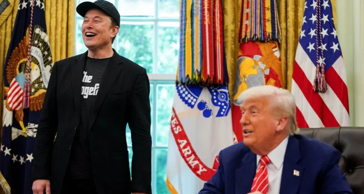 elon musk and president trump