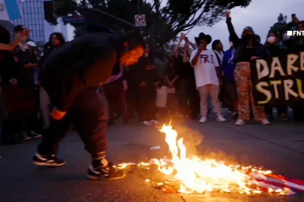 burning flag