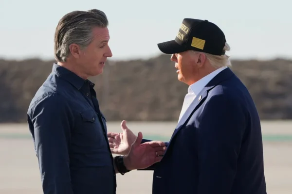 newsom and trump