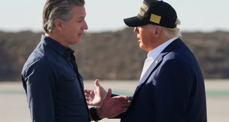 newsom and trump