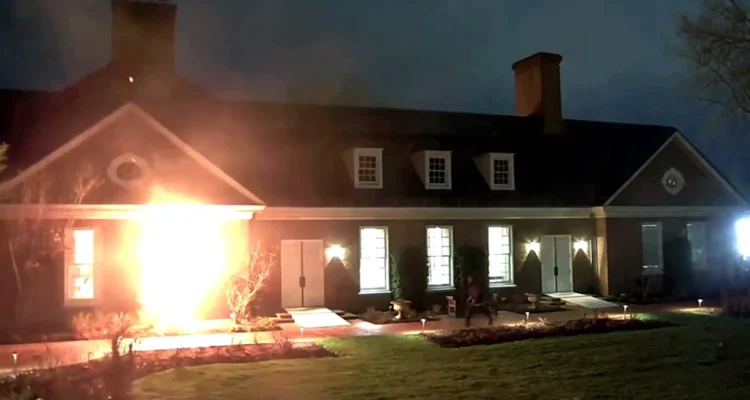 house on fire