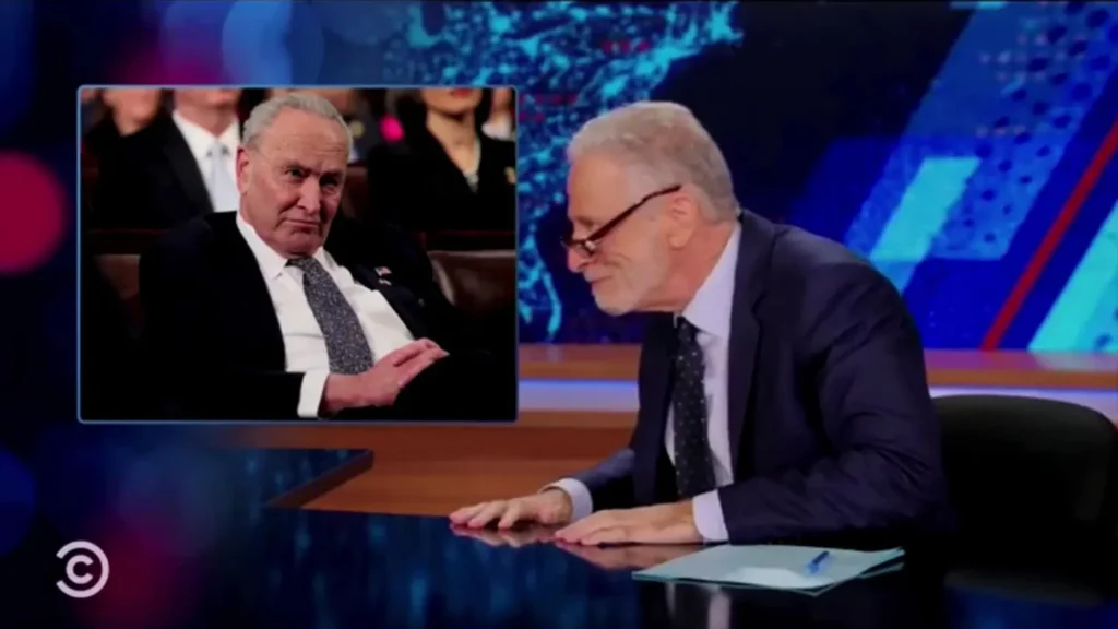 jon stewart chuck schumer