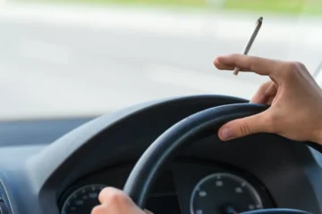 smoking while driving
