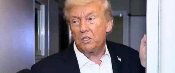 trump talking to press