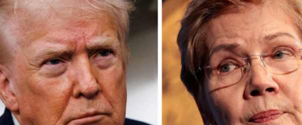 president trump and elizabeth warren