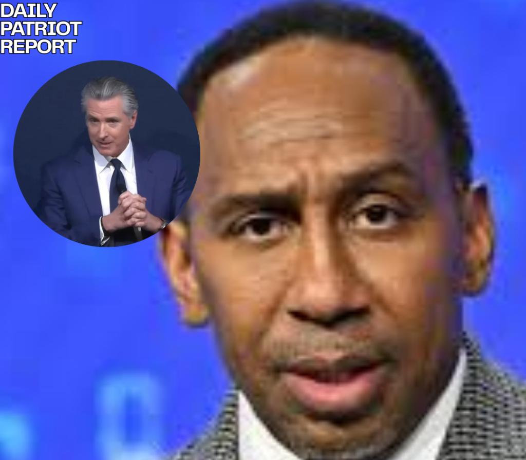 espn host stephen a smith gavin newsome