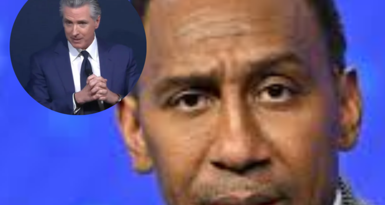 espn host stephen a smith gavin newsome