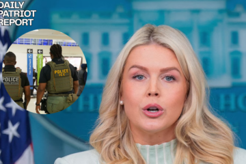 karoline leavitt ice at airport