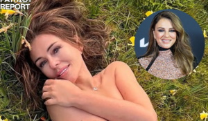 Elizabeth Hurley Goes Topless at Age 60 in Bold Flower Field Photoshoot
