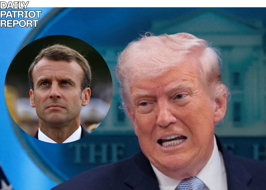 president trump peace talks macron