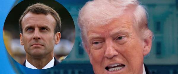 president trump peace talks macron