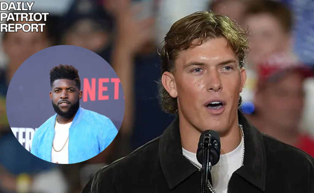 giants quarterback jaxson dart emmanuel acho commentator