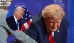 President Trump Chases Toddler to Keep From Falling Off Stage, Immediately Follows Up With Perfect Biden Joke