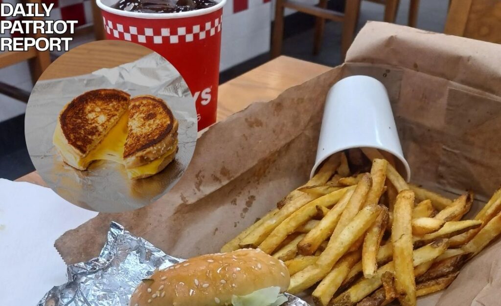 five guys burger chain grilled cheese