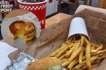 five guys burger chain grilled cheese