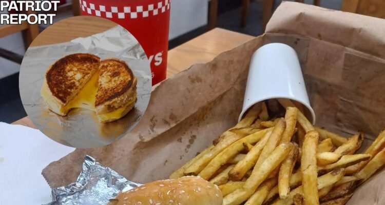 five guys burger chain grilled cheese